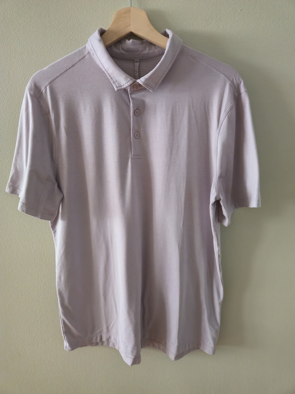 Lululemon Evolution Polo Shirt Mens Large Purple Lavender Golf Missing Tag EUC